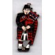 Pipy The Scottish Piper Front On Silver
